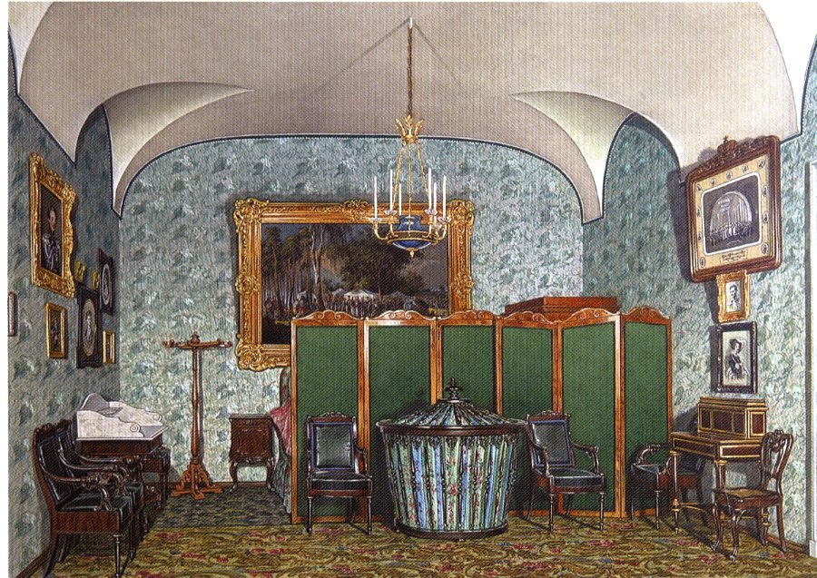 Ил 4_1-я детская комната в арсенальном карэ. Акварель Э. Гау, 1879 г..jpg