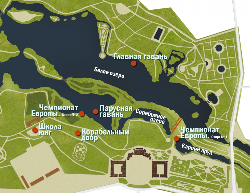 Гатчинский парк план схема