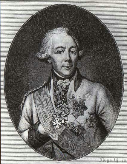П. А. Пален. Гравюра по оригиналу Ф. Г. Баризьена. 1794.