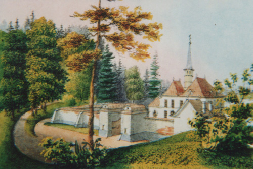 Изображение Приоратского дворца на почтовой бумаге